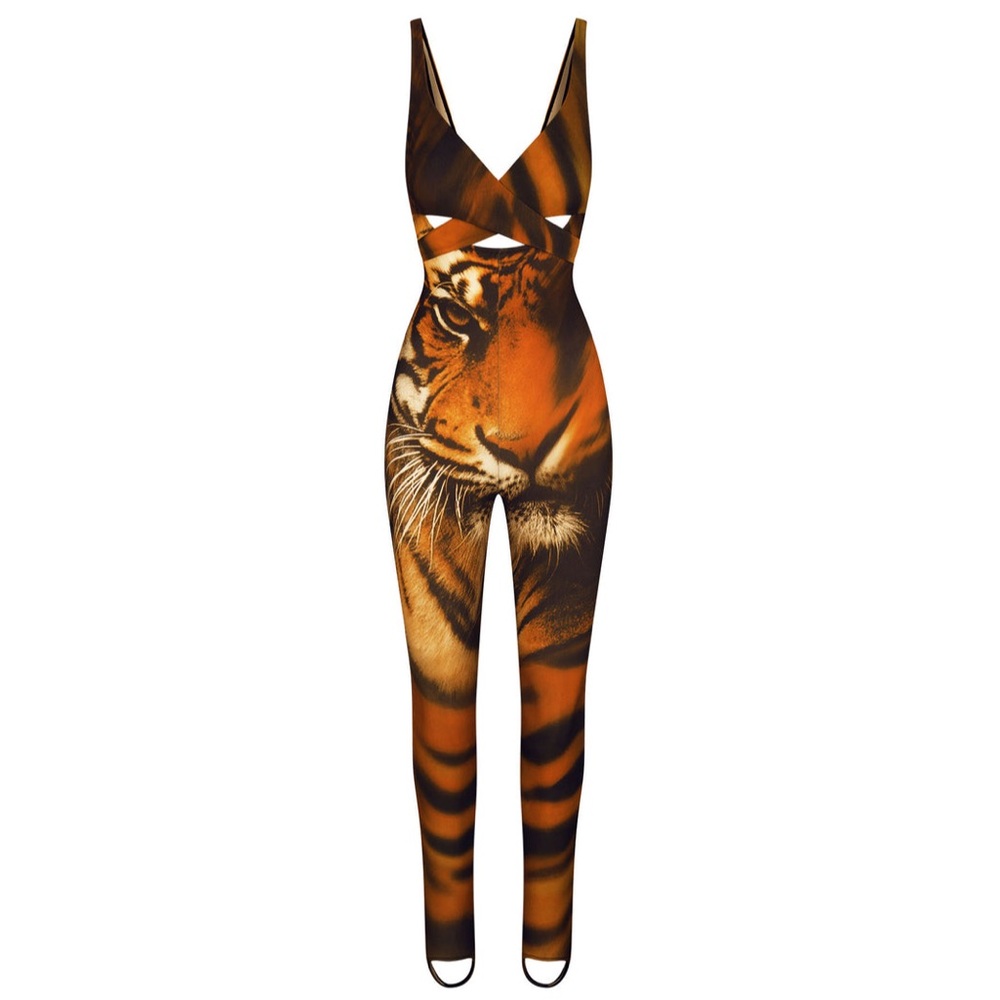 🔥NWT SKIMS x Roberto Cavalli Wrap Catsuit SMALL - Picture 1 of 9